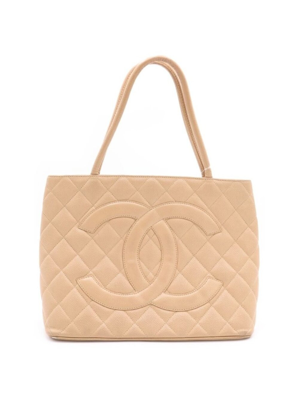 Chanel Reissue Tote Beige Caviar Leather Gold